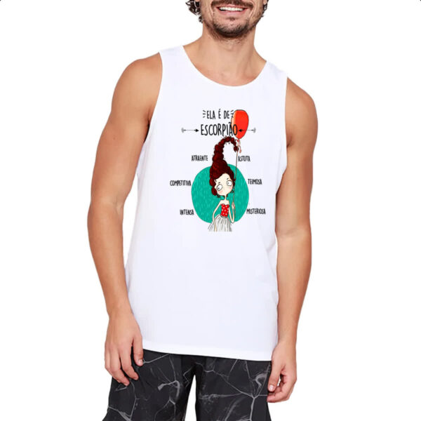 Camiseta Regata Ela e de Escorpiao - Imagem 2