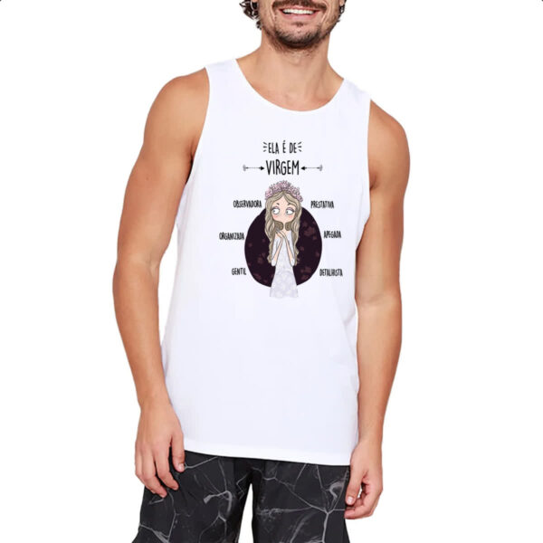 Camiseta Regata Ela e de Virgem - Imagem 2