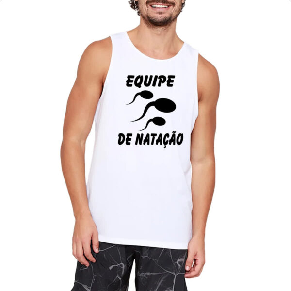 Camiseta Regata Equipe de natacao espermatozoides - Imagem 2