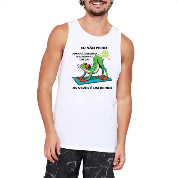 Camiseta Regata Eu nao peido sapo - Imagem 2