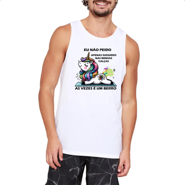 Camiseta Regata Eu nao peido unicornio - Imagem 2