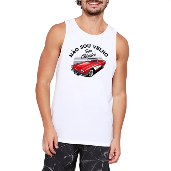 Camiseta Regata Eu nao sou velho sou classico - Imagem 2