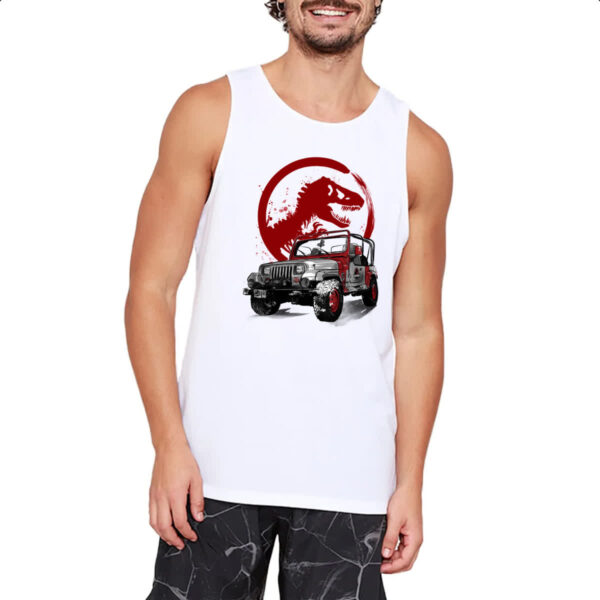 Camiseta Regata JeepWrangler Jurassic Park - Imagem 2