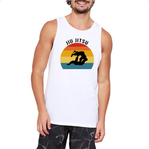 Camiseta Regata Jiu-Jitsu Silhueta Sunset - Imagem 2