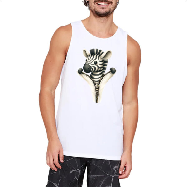 Camiseta Regata Zebra no ziper - Imagem 2