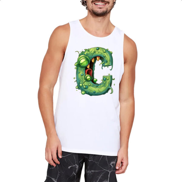 Camiseta Regata Zumbi Alfabeto Letra C - Imagem 2
