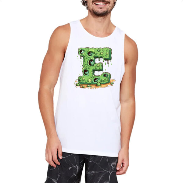 Camiseta Regata Zumbi Alfabeto Letra E - Imagem 2