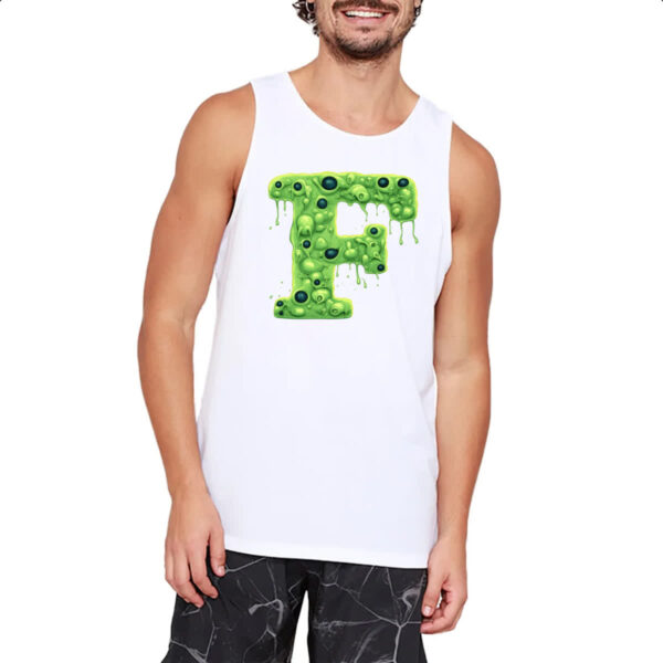 Camiseta Regata Zumbi Alfabeto Letra F - Imagem 2