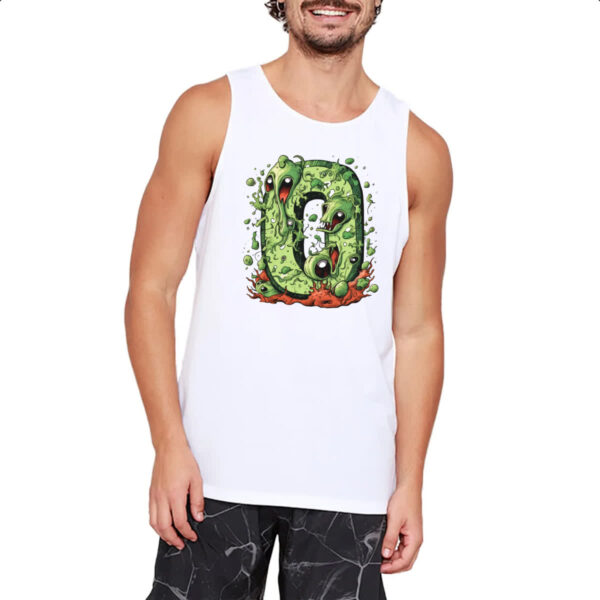 Camiseta Regata Zumbi Alfabeto Letra O - Imagem 2