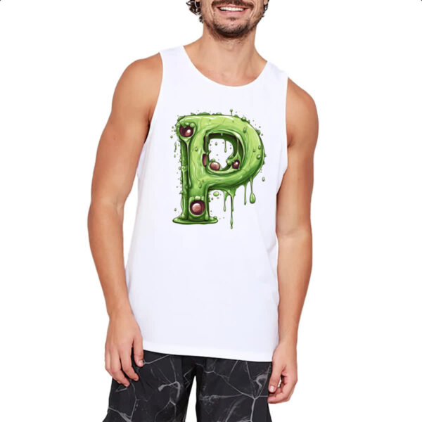 Camiseta Regata Zumbi Alfabeto Letra P - Imagem 2