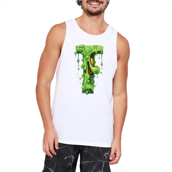 Camiseta Regata Zumbi Alfabeto Letra T - Imagem 2