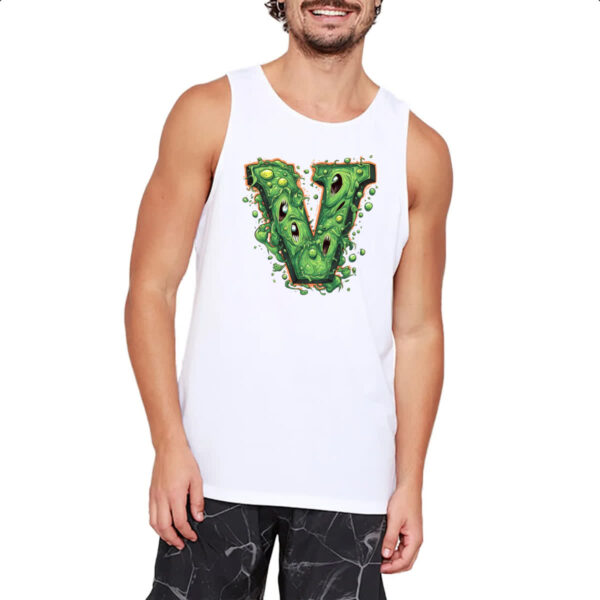 Camiseta Regata Zumbi Alfabeto Letra V - Imagem 2