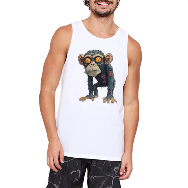 Camiseta Regata Zumbi Chimpanze - Imagem 2