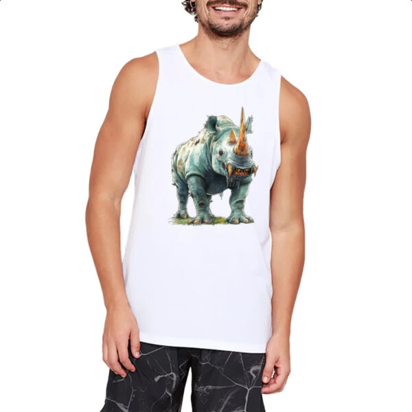 Camiseta Regata Zumbi Rinoceronte - Imagem 2