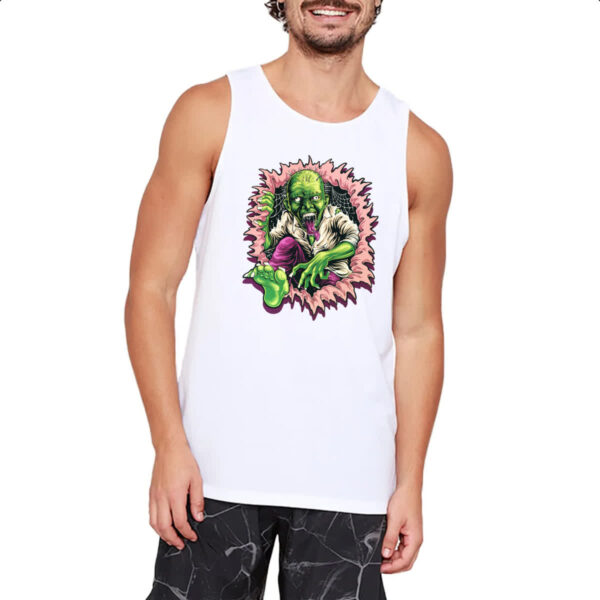 Camiseta Regata Zumbi rasgando a camiseta - Imagem 2
