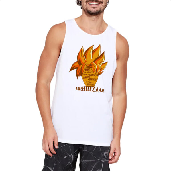 Camiseta Regata Freeza voce matou o Kuririn eu estou nervoso - Imagem 2