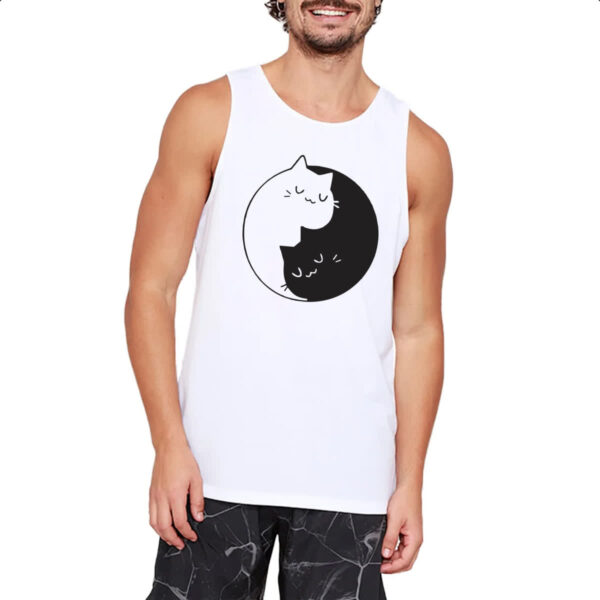 Camiseta Regata Gatinhos Yin Yang - Imagem 2