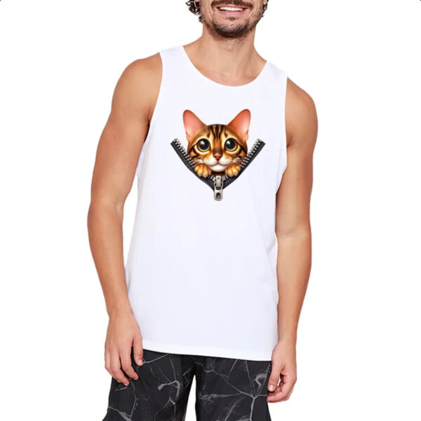 Camiseta Regata Gato de bengala no ziper - Imagem 2