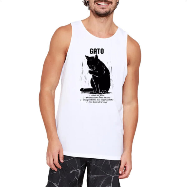 Camiseta Regata Gato explicacao - Imagem 2