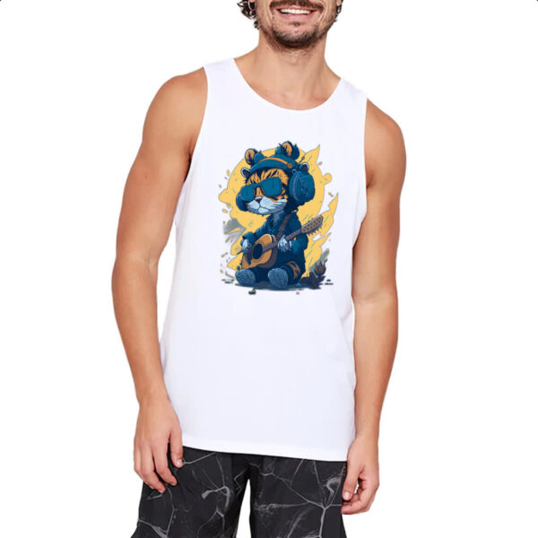 Camiseta Regata Gato hippie - Imagem 2