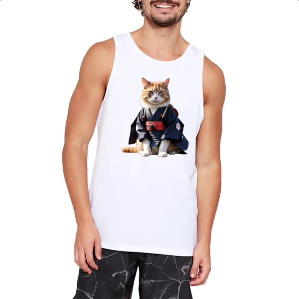 Camiseta Regata Gato samurai - Imagem 2
