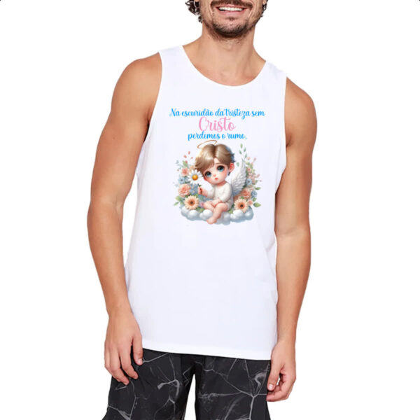 Camiseta Regata Anjo escuridao da tristeza - Imagem 2
