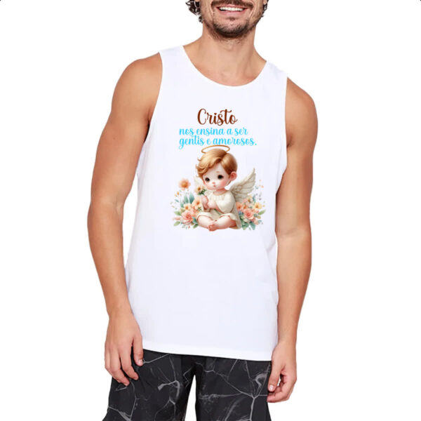 Camiseta Regata Anjo gentil e amoroso - Imagem 2