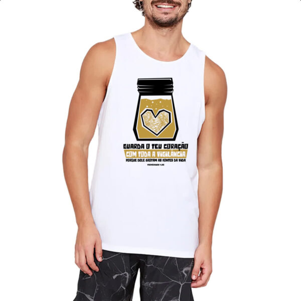 Camiseta Regata Gospel Proverbios 4.23 - Imagem 2