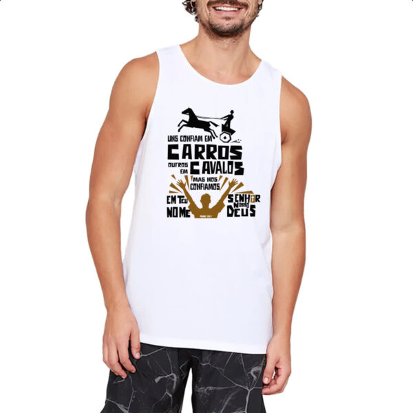 Camiseta Regata Gospel Salmos 20.7 - Imagem 2