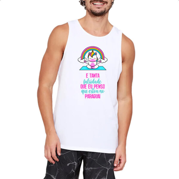 Camiseta Regata Ironico e tanta falsidade - Imagem 2