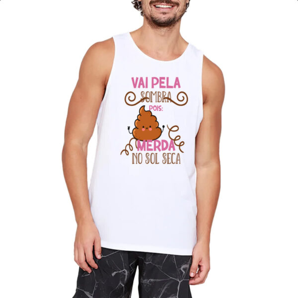 Camiseta Regata Ironico vai pela sombra pois - Imagem 2