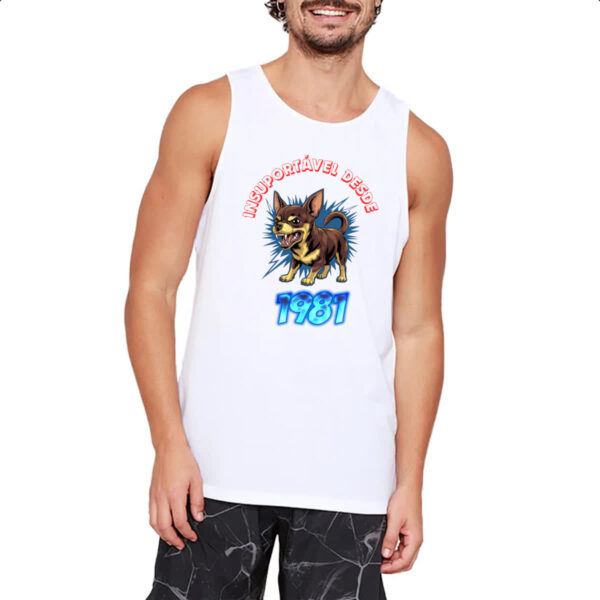 Camiseta Regata Insuportavel desde 1981 - Imagem 2