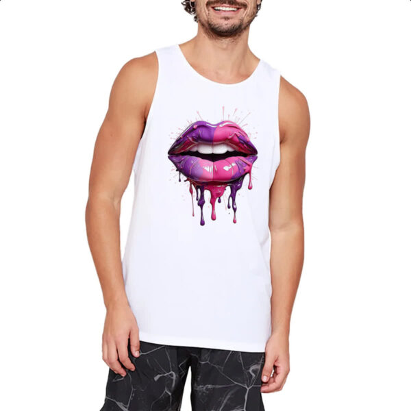 Camiseta Regata Labios pink e purpura derretendo - Imagem 2