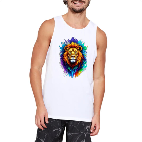 Camiseta Regata Leao de Juda Watercorlor Splash - Imagem 2