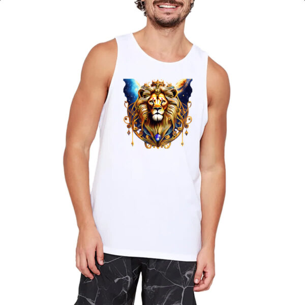 Camiseta Regata Leao de juda coroado no universo - Imagem 2