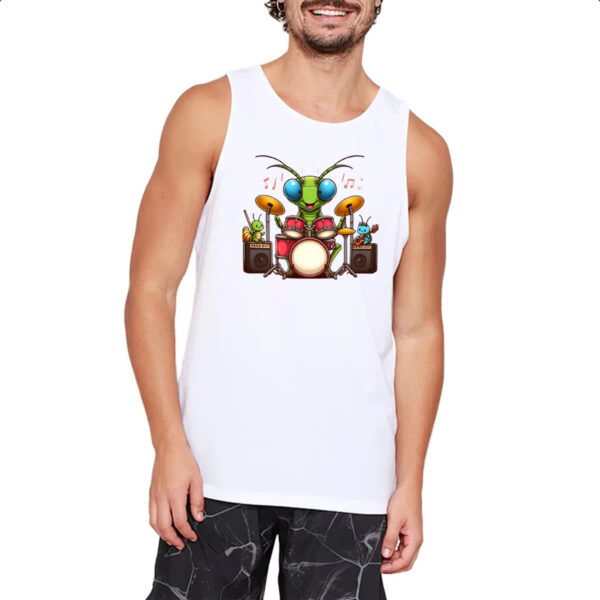 Camiseta Regata Louva Deus Baterista - Imagem 2