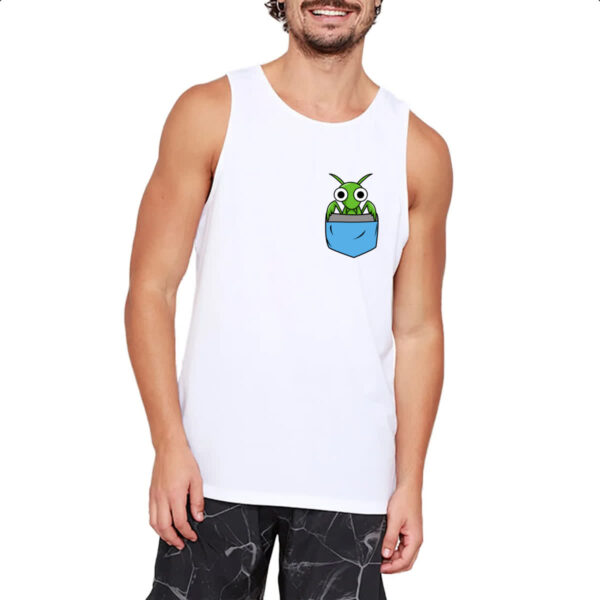Camiseta Regata Louva Deus no bolso - Imagem 2