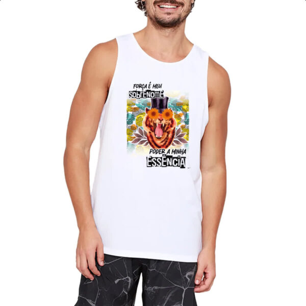 Camiseta Regata Mulher forca sobrenome - Imagem 2