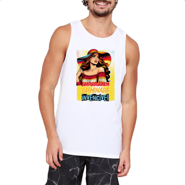 Camiseta Regata Mulher invencivel - Imagem 2