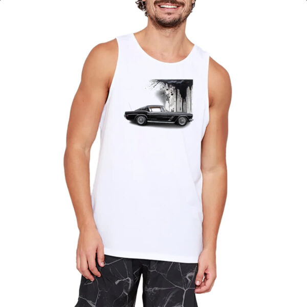 Camiseta Regata Muscle Car Grafite Art - Imagem 2