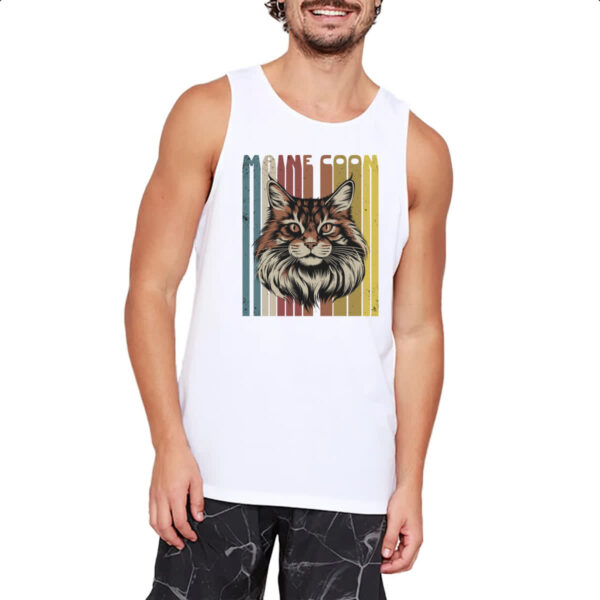 Camiseta Regata Maine Coon retro vintage - Imagem 2