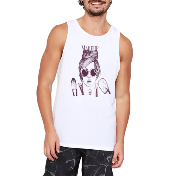 Camiseta Regata Makeup Diva e seus pinceis - Imagem 2