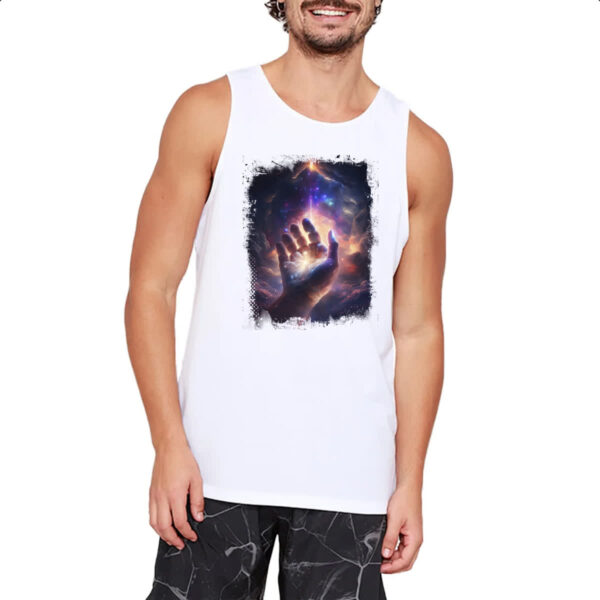 Camiseta Regata Mao de Deus criando o universo - Imagem 2