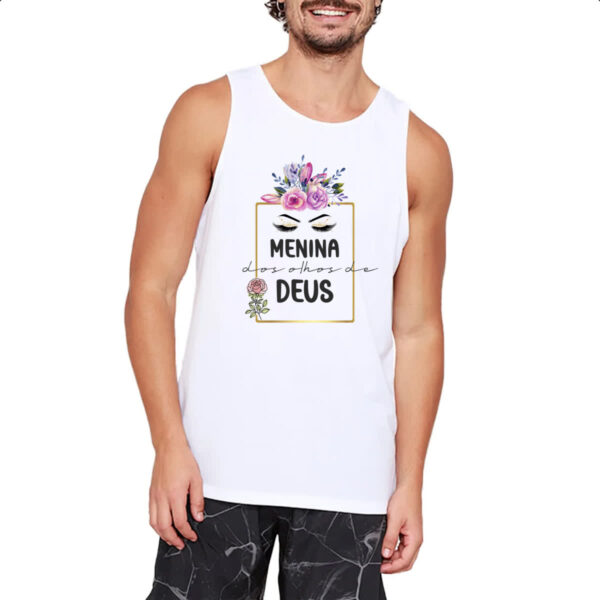 Camiseta Regata Menina dos olhos de Deus - Imagem 2