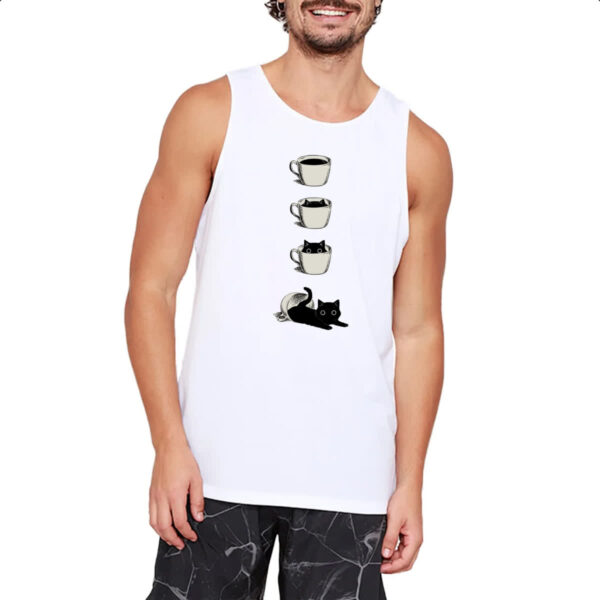 Camiseta Regata Minha xicara de gato - Imagem 2