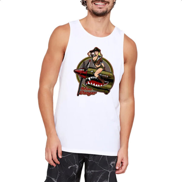 Camiseta Regata Miss Danger Vintage - Imagem 2