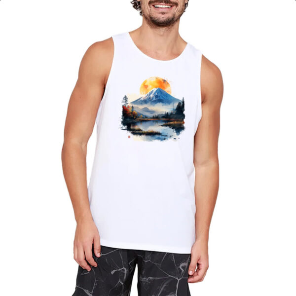 Camiseta Regata Monte Fugi watercolor - Imagem 2