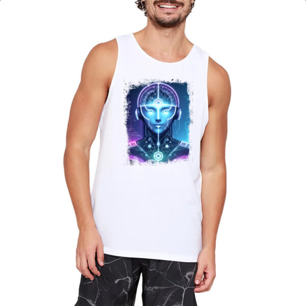 Camiseta Regata Mulher Cerebro IA - Imagem 2