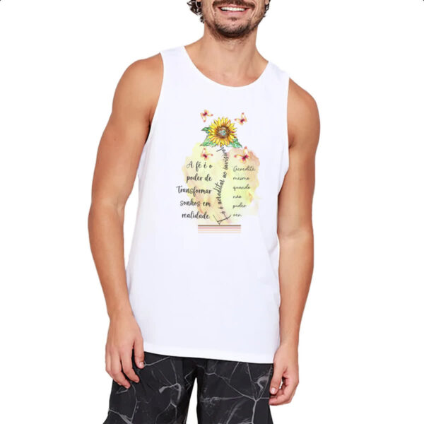 Camiseta Regata A fe e o poder de transformar - Imagem 2