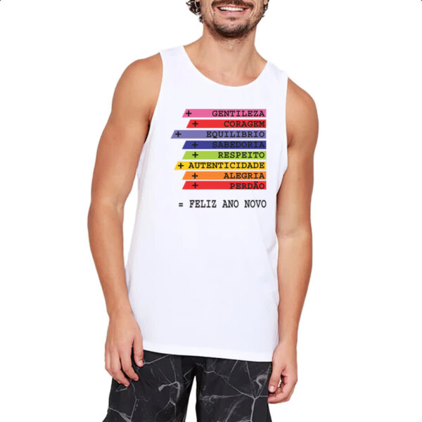 Camiseta Regata Ano novo de acoes - Imagem 2